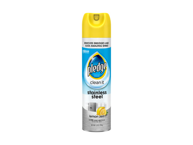 Pledge Clean Aerosole Stainless Steel Cleaner & Polish - 9.7oz/6pk
