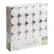 Tea Light Candles BOX Unscented White in Tin Cup - 100ct/12pk