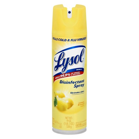 LYSOL Disinfect.Spray LEMON BREEZE - 19oz/12pk