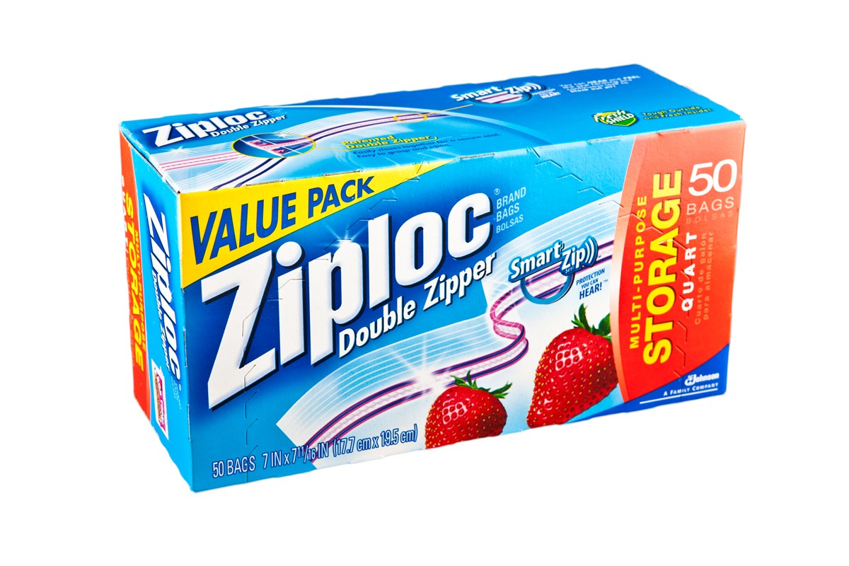 ZIPLOC@Storage Bag Quart Value Pack - 50ct/9pk
