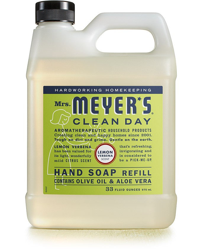 Mrs. Meyers HandSoap REFILL Lemon Verbena - 33oz/6pk