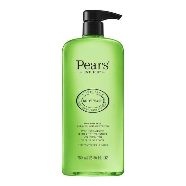 Pears Body WashOil Clear Green w/ Pump - 750ml/6pk