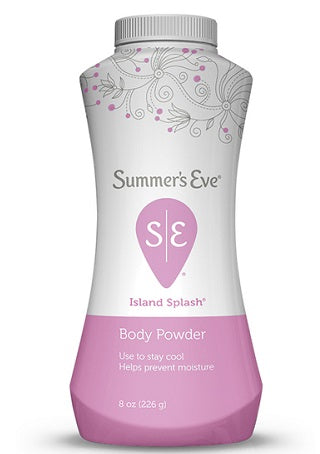 Summers Eve Body Powder Island Splash - 8oz/12pk