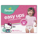 Pampers SUPER GIRLS EASY UPS 2T-3T size 4 - 74ct/1pk