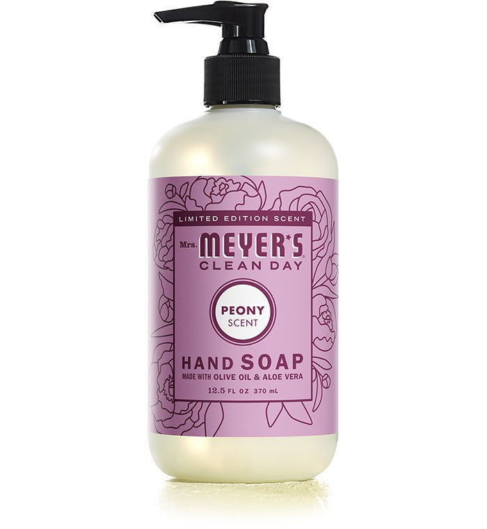 Mrs. Meyers's Liquid Hand Soap Peony - 12.5oz/6pk