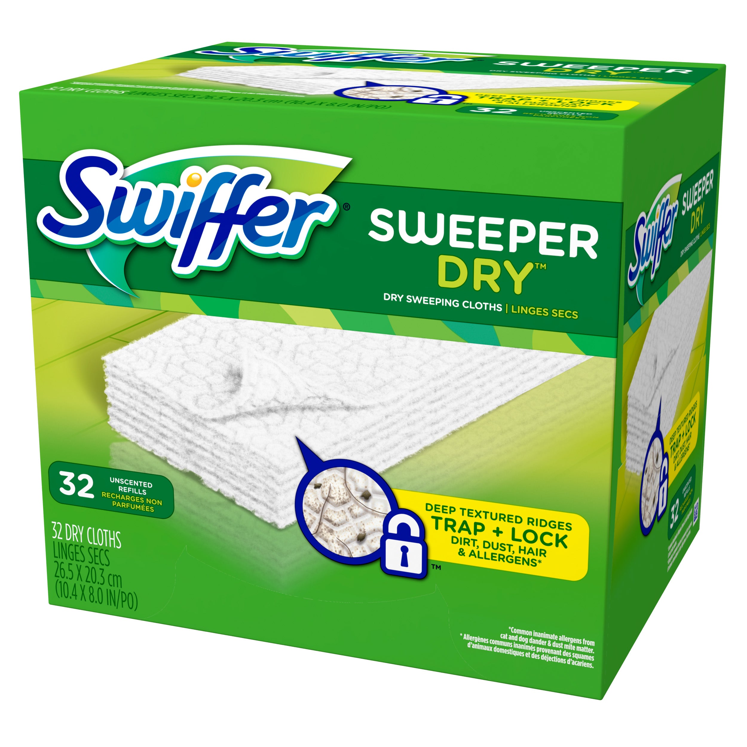 Swiffer Dry Cloth Uns - 32count/4pack
