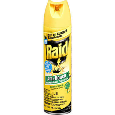 RAID  Ant & Roach AERO LEMON -  17.5oz/12pk