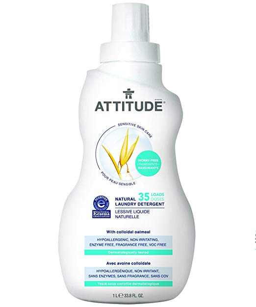 Attitude Sensitive Skin Laundry Detergent - NEA - 1L/35.5oz/6pk