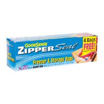Goodsense PINT Zipper Freeze/Storage Bags - 20 ct/12pk