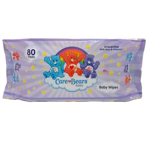 CareBears Baby Wipes Unscented - 80ct/24pk