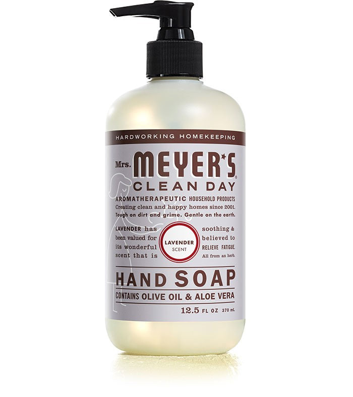 Mrs. Meyers Liq. Soap Lavender - 12.5oz/6pk