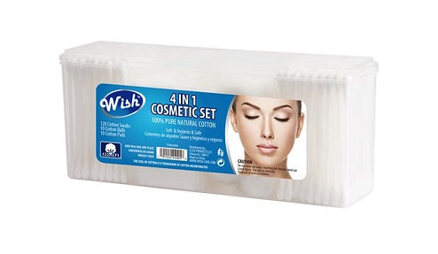 Cotton Set WISH Care 4in1 - 300ct/48pk