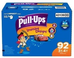 Huggies PULL UPS Girls 3T-4T - 92ct/1pk