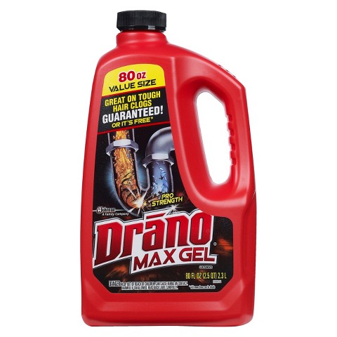 Drano  MAX GEL Clog Remover - 80oz/6pk