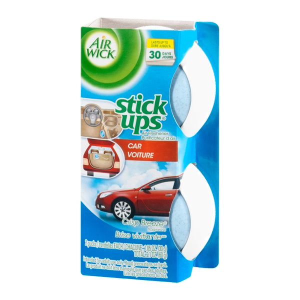 Air Wick Stick Ups - Crisp Breeze (Car Version) - 2ct/12pk