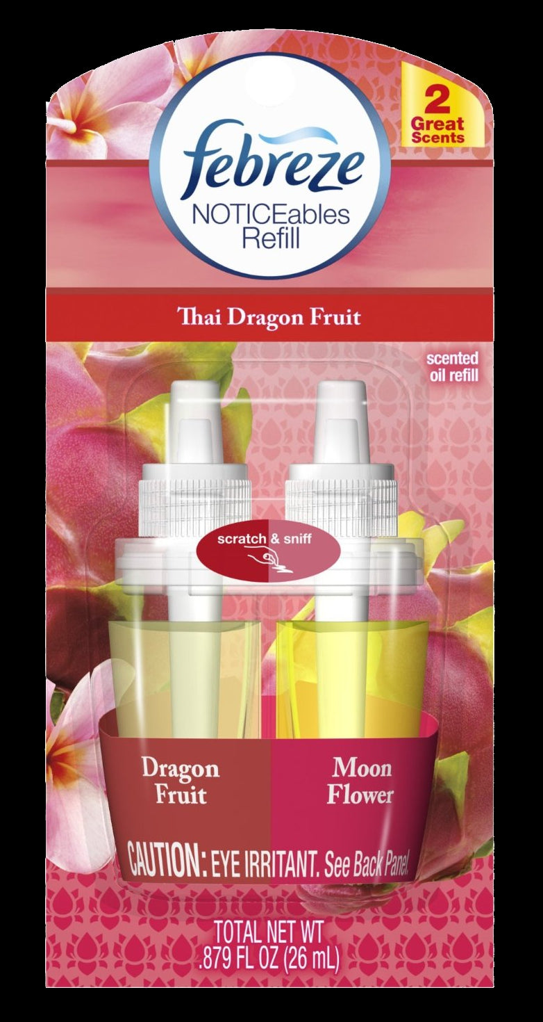 Febreze Noticeables Thai Dragonfruit Refills - 0.879oz/6pk