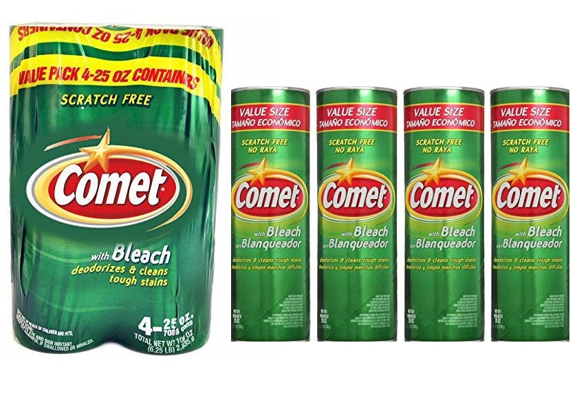 Comet Cleanser Powder Value Pack of 4 - 25oz/6pk