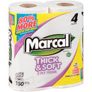 Marcal Thick & Soft 2 Ply Toilet Tissue 4 Big Rolls  - 150ct/24pk