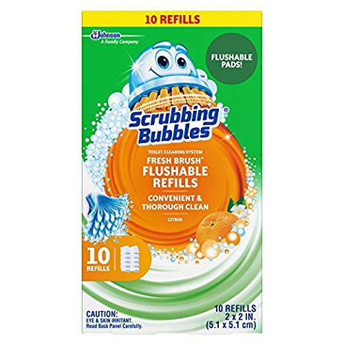 SCRUBBING BUBBLES FRESH BRUSH FLUSHABLE REFILL -  10ct/12pk