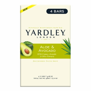 Yardley Aloe Avocado Bath Bars   4pack- 4.0oz/12units/ 4pk/48pc