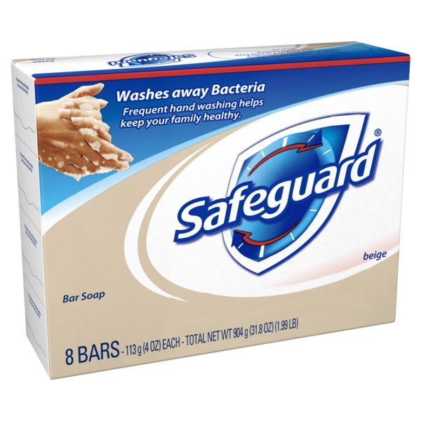 Safeguard 8-Bar Soap Beige - 4oz/6pk