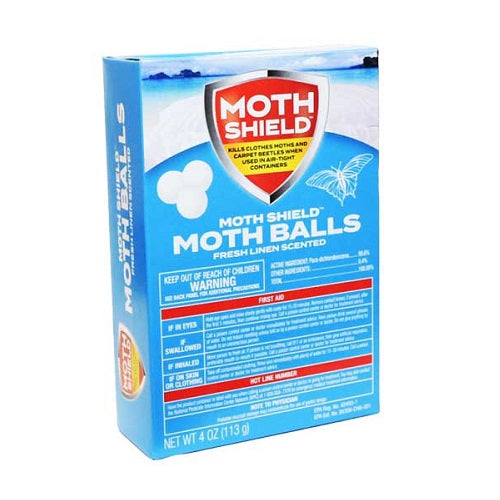 Moth Shield Moth Balls FRESH LINEN - 4oz/24pk