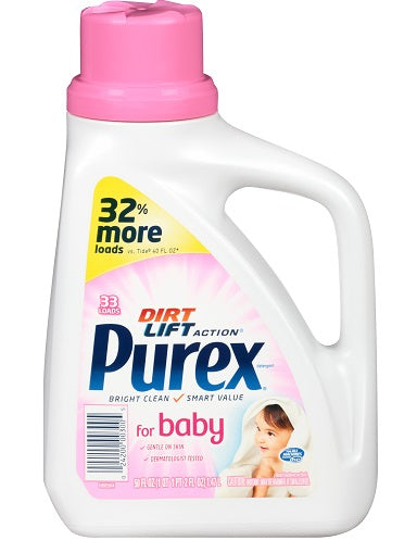 Purex 2X UCL Liquid Detergent BABY - 50oz/6pk