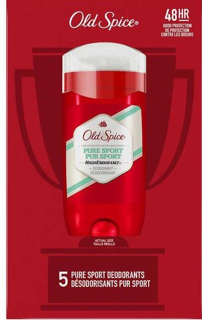 Old Spice Pure Sport Deodorant  - 3oz(85g) / 5pk