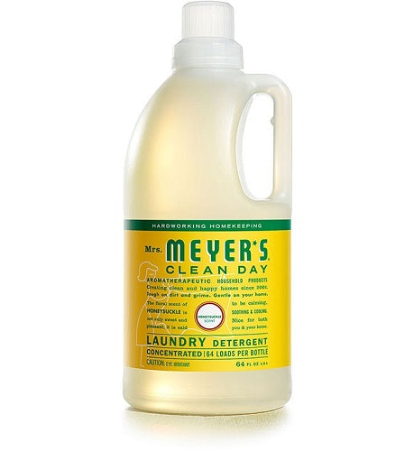 Mrs. Meyers Laundry Detergent 2X Honeysuckle - 64oz/6pk