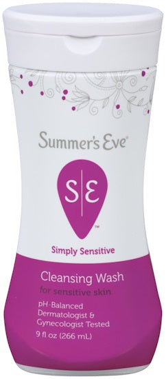 Summer's Eve Simply Sensitive Cleansing Wash - 9oz/12pk