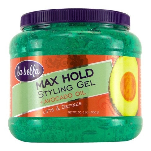 La Bella Max Hold Styling Gel with Avocado Oil - 35.3oz/6pk