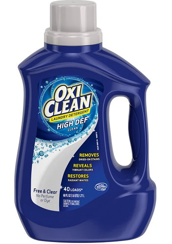 OxiClean HD Liquid Laundry Perfume & Dye Free - 60oz/6pk