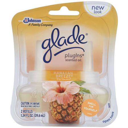 Glade@PlugIns Scented Oil Refills 2 CT Hawaiian Breeze - 1.34oz/6pk