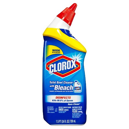 Clorox Toilet Bowl Cleaner Rain Clean - 24oz/12pk