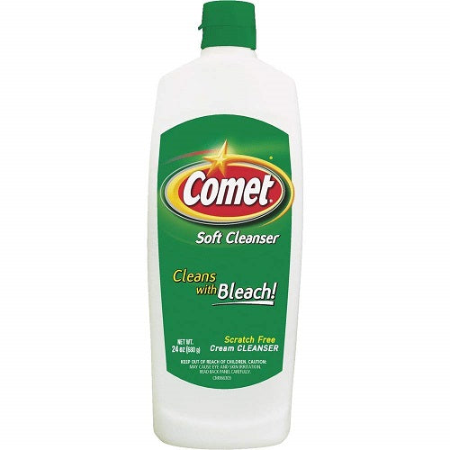 Comet Soft Cleanser Cream w/Bleach - 24oz/12pk