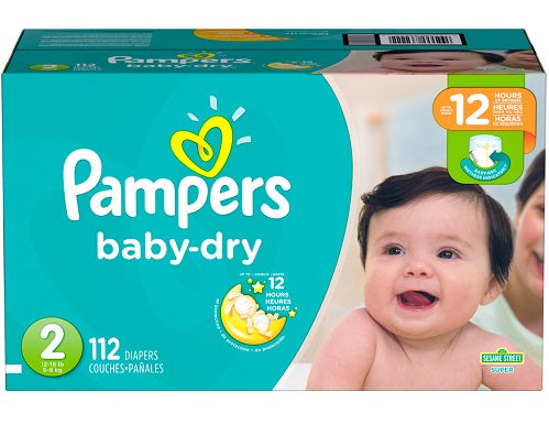 Pampers Baby Dry SUPERPACK  size 2 - 112ct/1pk