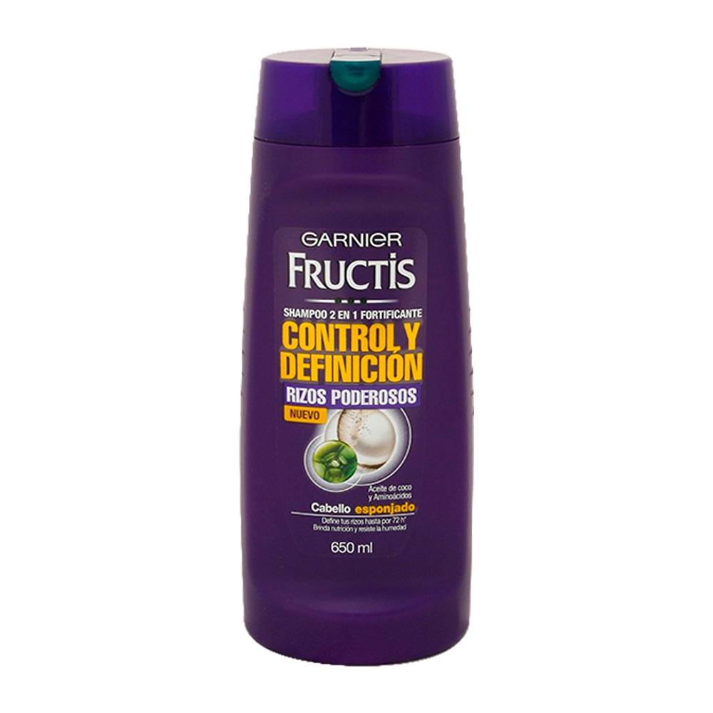 Garnier Fructis 2in1 Control y Definicion Rizos Shampoo - 21.96oz/650ml/12pk