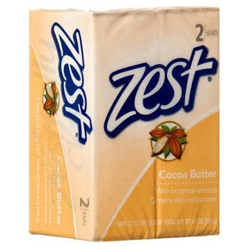 Zest 2-BAR Personal Size Cocoa Butter - 3.2oz/24pk