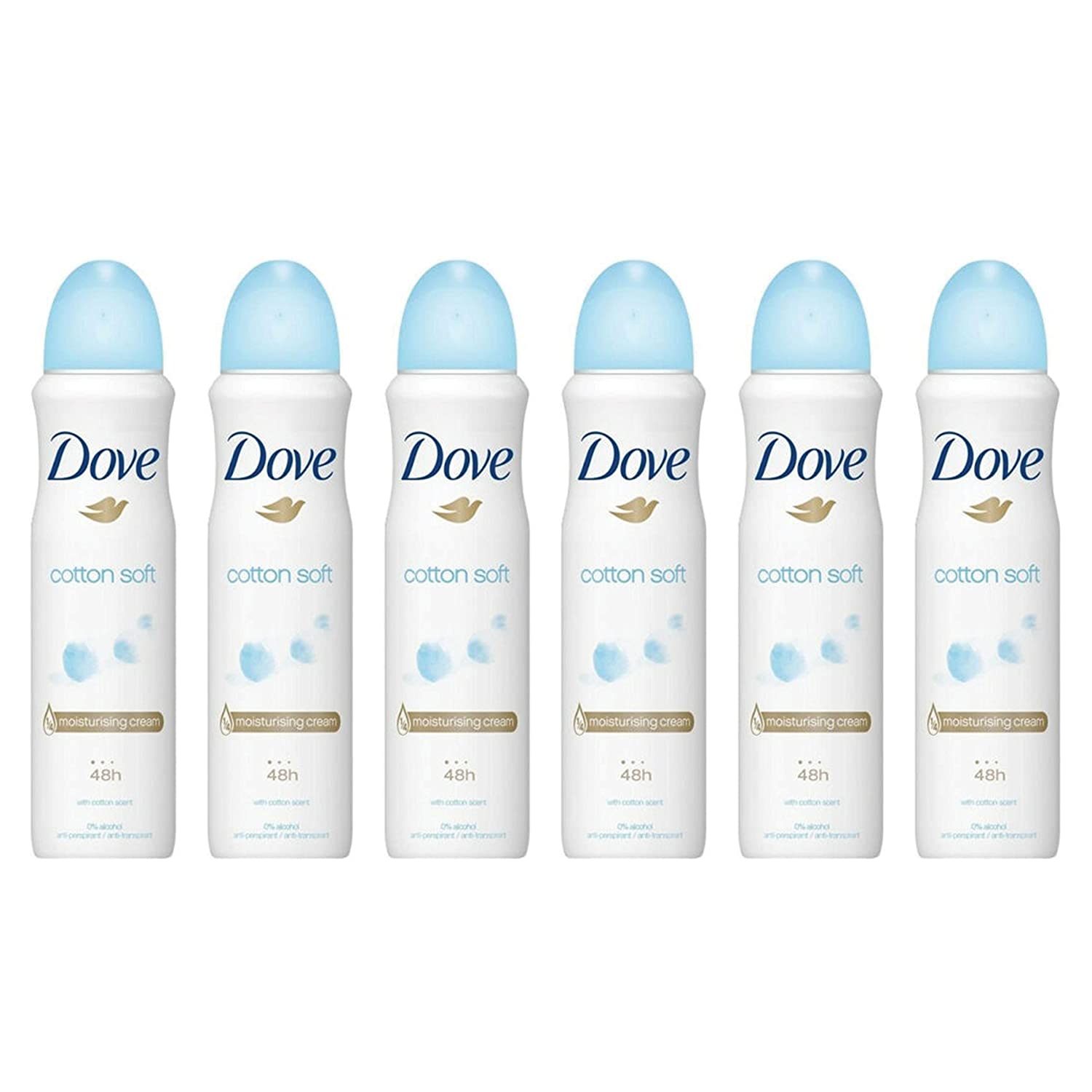 Dove DEO Spray Cotton Soft - 150ML/6pk