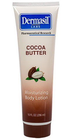 DERMASIL@ Tube Moisturizing Body Lotion COCOA BUTTER - 10oz/12pk