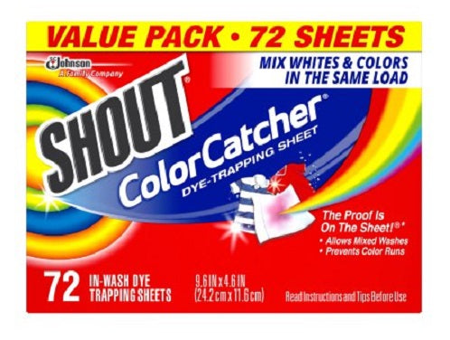 Shout Color Catcher Value Pack - 72ct/6pk