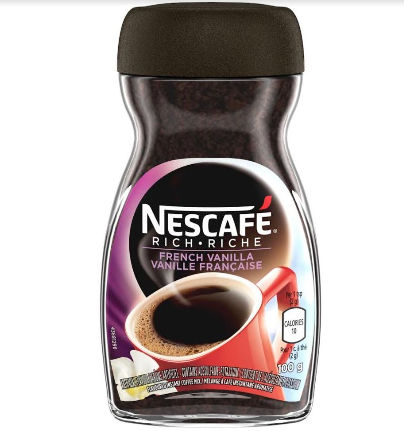 NesCafe Rich French Vanilla Instant Coffee- 100g/12pk