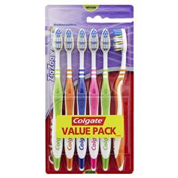 Colgate Extra Clean 6-Pack Adult Full Head Medium - 12pk