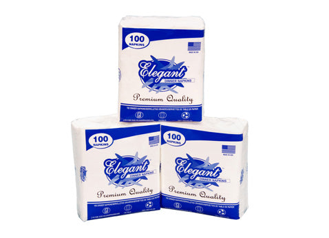 Napkins DINNER  Elegant 2 ply  - 100ct/30pk