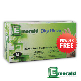 Emerald Powder Free Vinyl Gloves MD - 100ct/10pk