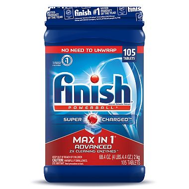 Finish Max in One Plus Dishwasher Detergent Powerball Tabs -117ct/1pk