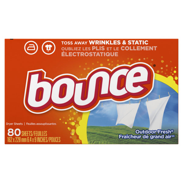 BOUNCE Fabric Sheets 4in1 OUTDOOR FRESH - 80ct/9pk