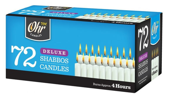 Ner Mitzvah Traditional Shabbos Candles 4 Hour -72ct/8pk