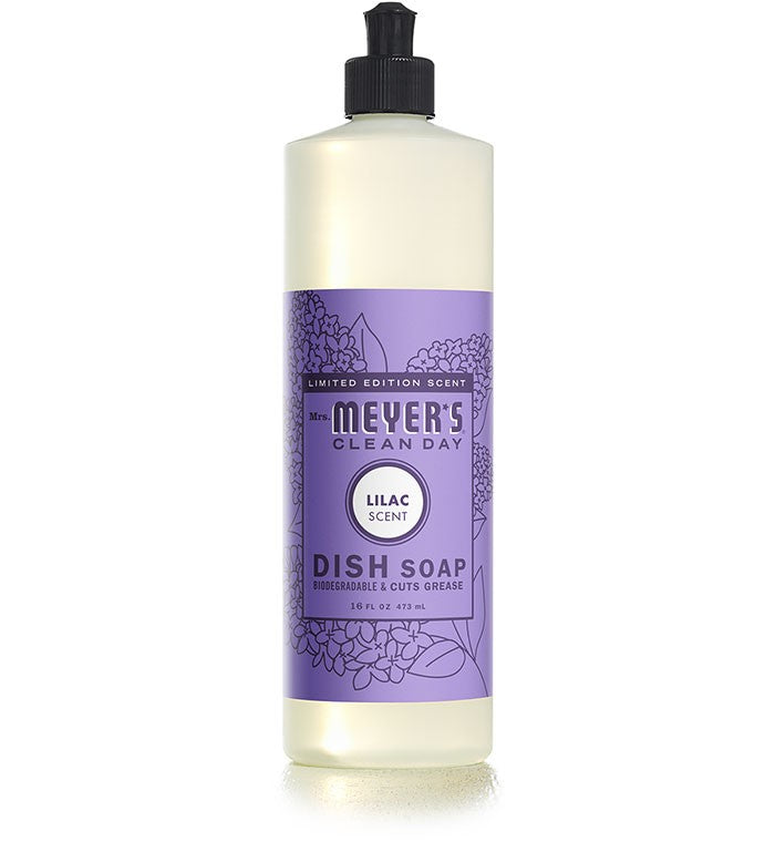 Mrs. Meyers Liquid Dish Soap Lilac - 16oz/6pk