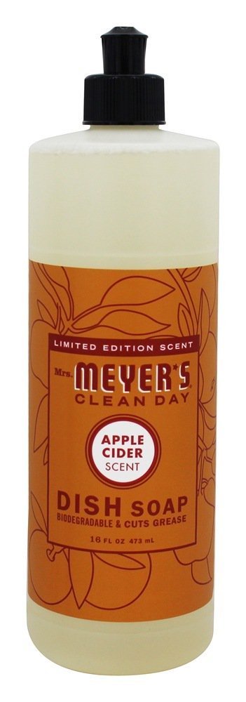 Mrs. Meyer's Liquid Dish Soap Apple Cider - 16oz/6pk